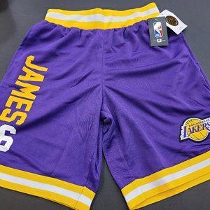 Los Angeles Lakers NBA Basketball Lebron James #6 Shorts
